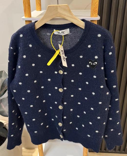 F020544日系松弛感单穿内搭波点针织开衫 商品图1