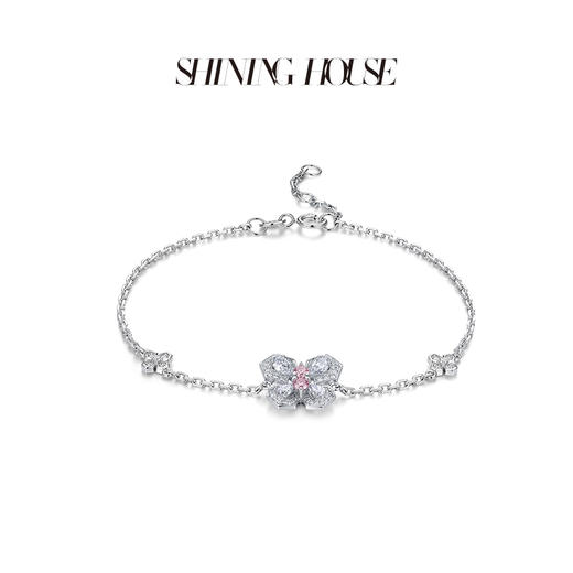 FLY·永恒之环系列 ShiningHouse[培育] 18k金钻石手链 粉钻圆钻形人工真钻人造钻石K金手链时尚钻石手链【此商品不支持7天无理由退货退款】预计3日发货 商品图1