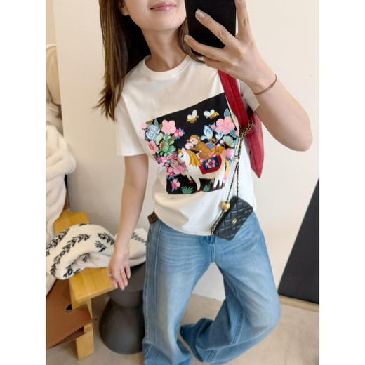 2602114    “新春”印花短袖T恤 商品图0