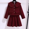 女童春秋新款时尚小香风套装中大童气质甜美外套半身裙秋冬两件套 商品缩略图0