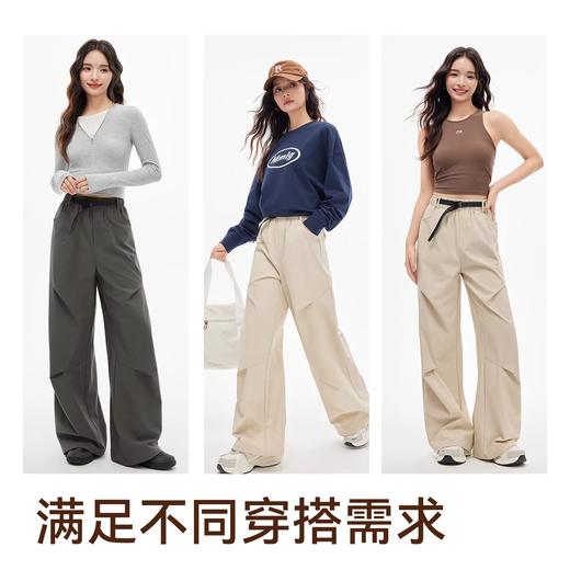 【Neverme】腰带缩褶工装运动裤SK9836 商品图4