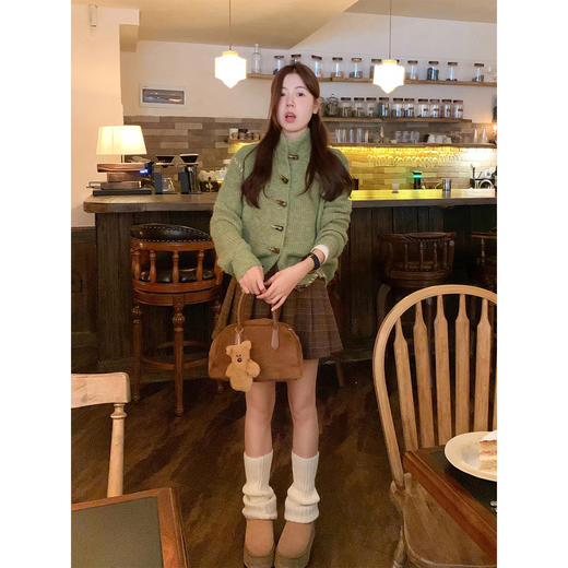 <曾小咸推荐>2.23现货秒杀 ！微信超特价！韩系复古牛角扣毛衣 日常209.99 立减120 秒杀89.99！！ 商品图2