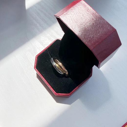 F020522三环三色戒指金色玫瑰金银色三色戒指 商品图2