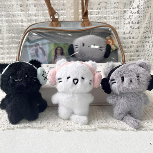 耳机小猫公仔挂件毛绒匙扣-纪念日百货门店同款169648929 商品图2
