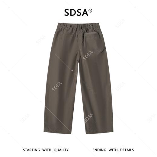 SDSA男装2026新款高贵轻奢韩版简约纯色松紧休闲裤百搭直筒裤子 商品图4