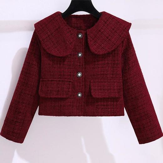 女童春秋新款时尚小香风套装中大童气质甜美外套半身裙秋冬两件套 商品图1