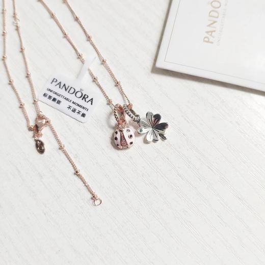 F020528小绿钻四叶草小瓢虫组合限定款Rose连珠项链 商品图1