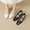 【限时秒杀】西遇浅口玛丽珍女鞋2026新款春季法式简约方头通勤一字带低跟鞋子V0166248 商品缩略图0