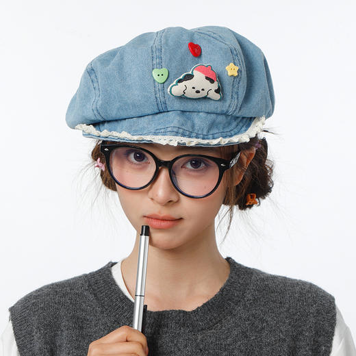 奶牛小狗牛仔云朵帽鸭舌帽-纪念日百货门店同款169146161 商品图0