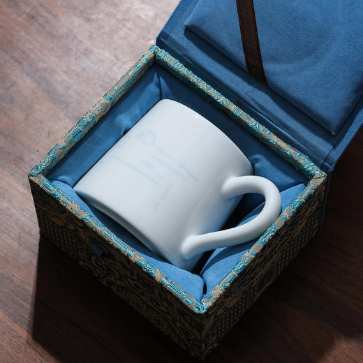 帆书文创·“水面清圆”玲珑瓷云生杯 商品图7