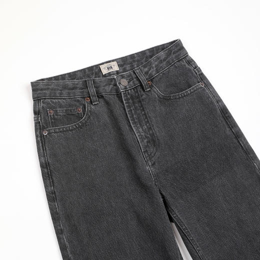 ROMI STUDIO复古高腰简约时尚休闲修身百搭直筒牛仔裤RWCSX82001 商品图2