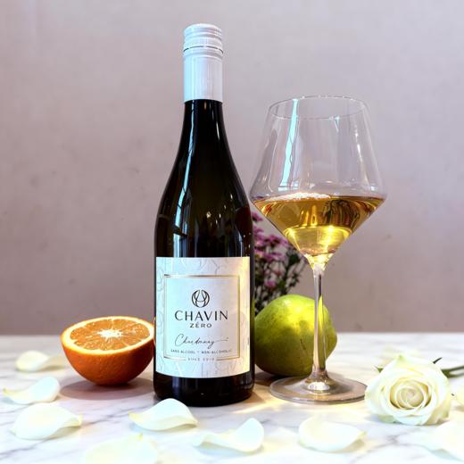 法国查文零点霞多丽干型脱醇白葡萄酒 商品图3