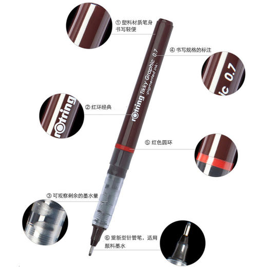【开学专场】德国红环tikky针管笔手账绘图勾线笔组合  缤乐美马卡龙色灵动中性笔 培斯玛初级油性彩铅组合 锐意马克笔 商品图9