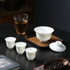 帆书文创·”水面清圆“玲珑瓷盖碗茶具套装 商品缩略图4