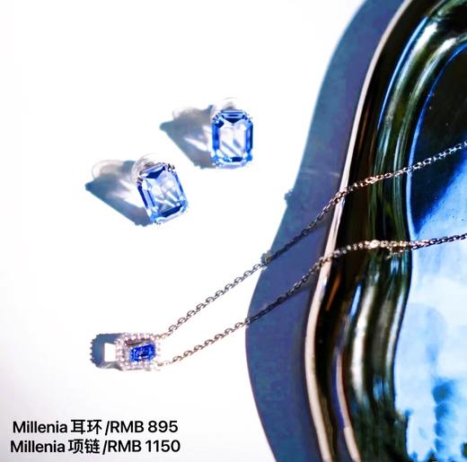 F020516跳动的Millenia方糖套装项链耳钉两件套 商品图7