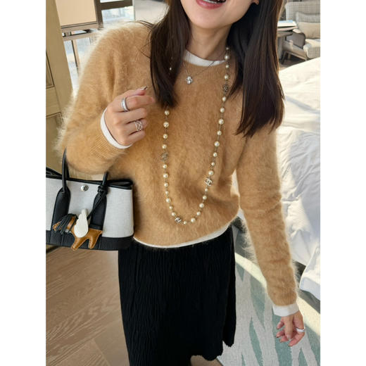 2602112    圆领 纯羊绒拉毛 针织衫 商品图4