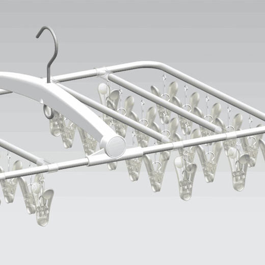  铝合金折叠衣架PC衣架家用衣服架晾衣架 商品图2