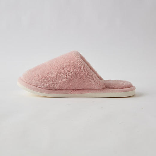 NITORI宜得利家居 秋冬季室内居家保暖素色毛绒纯色拖鞋 商品图1
