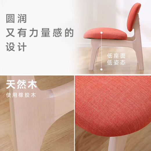 【家具】抗刮磨布艺餐椅现代家用餐厅餐椅 利莱克斯NSF 商品图5
