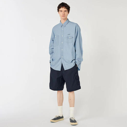 nanamica Regular Collar Chambray Shirt 速干埋耐磨斜纹布衬衫 商品图1