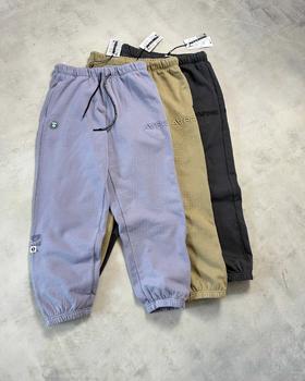 Aape  猿颜徽章宽松束脚休闲裤