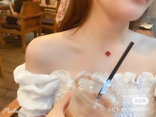 F020530仙气十足VintageAlhambra四叶草项链 商品图7