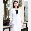 皮尔卡丹女装白色醋酸无领西服上衣外套P52005U5032W0 商品缩略图0