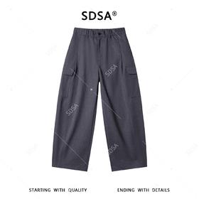 SDSA男装2026新款高贵轻奢韩版简约纯色直筒休闲裤百搭梭织长裤