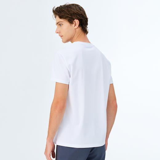 【莫代尔】德鲨2026夏季新品圆领打底衫男烫钻印花短袖T恤 商品图3