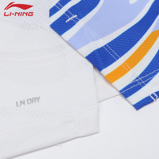 李宁羽毛球服26年新款中青队大赛系列比赛训练吸汗速干短袖AAYW043 商品图4
