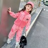 女童库洛米工装裤套装春秋新款洋气时尚女宝宝休闲开衫两件套童装 商品缩略图1