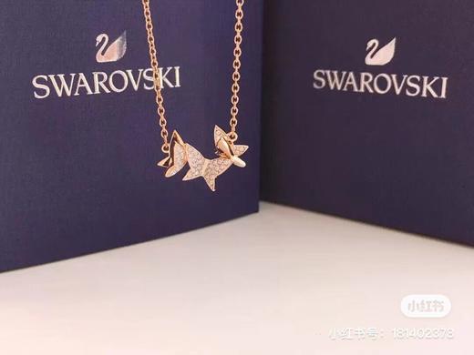 F020521美感十足blingbling的闪立体小蝴蝶项链 商品图8