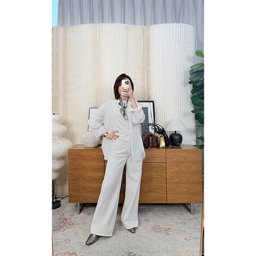 知己相逢 土耳其BOSSA高腰阔腿牛仔裤 梨型福音裤型 一米八大长腿既视感 商品图3