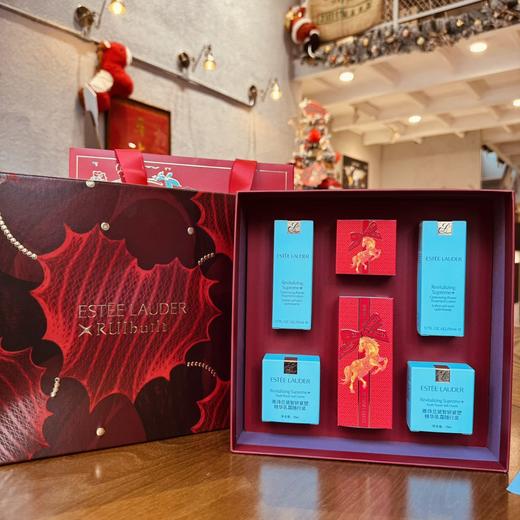 【女神狂欢嗨购】【保税仓直发·全球购】雅诗兰黛马年限定礼盒六件套 内含小棕瓶精华50ml、抗蓝光眼霜15ml、智妍胶原水50mlx2、智妍面霜（清爽）15mlx2 商品图6