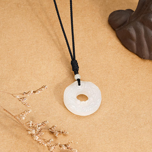 卡蒂罗KADER 平安喜乐系列 【招财貔貅】平安扣 新中式 国潮吉祥如意八方来财简约百搭双色一对 好运 玉髓 项链 男女同款情侣款 商品图4