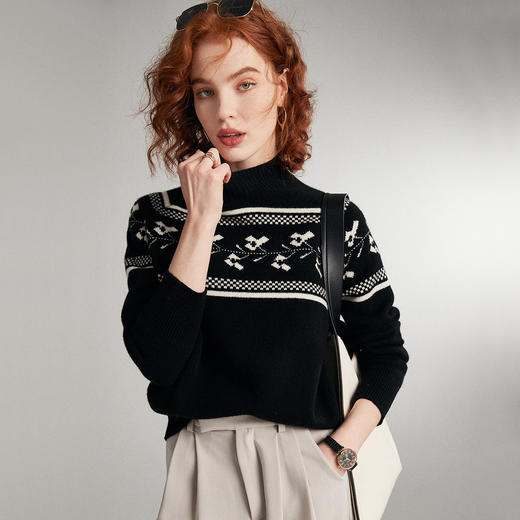 PALUOPO/PL半高领女衫ET22500R-A/约重386g帕罗 商品图6