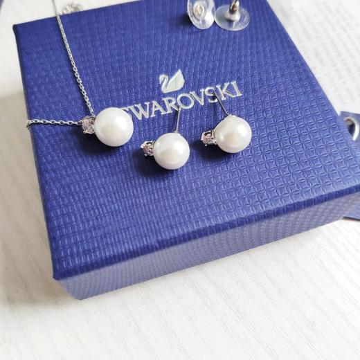 F020529优雅知性珍珠项链耳钉两件套套装 商品图2