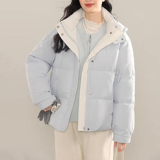 裁缝学苑AQ589新款立领小个子短款羽绒服纸样女连帽面包服打版裁剪图纸 商品图4