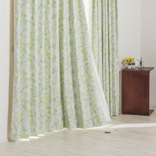  现代简约全屋定做尺寸新款卧室定制窗帘橄榄叶 商品图3