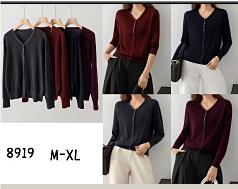 588919春上新 羊毛V领七扣长袖 商品图0