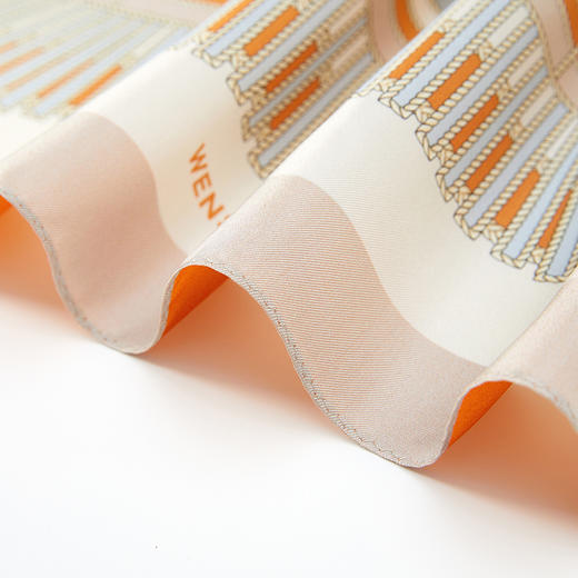 万事利双面印花中方巾-穹结 商品图2