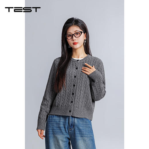 春上新重磅绞花温柔又高级针织开衫2261009 商品图0