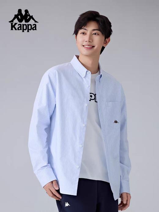 XXMKappa卡帕背靠背新款运动衬衫男款休闲开衫外套女长袖polo衫上衣 商品图0