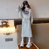 女童秋装套装裙童装12岁初中生女孩时髦洋气女大童连帽卫衣半身裙 商品缩略图1
