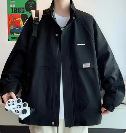 F020532中性宽松百搭防风连帽设计夹克外套 商品图1