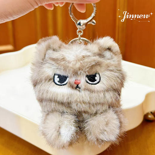 豹豹猫猫趴姿毛绒挂件毛绒匙扣-纪念日百货门店同款169648988 商品图2