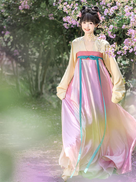 【重回汉唐云歌赋】正品原创齐胸衫裙襦裙披袄唐制汉服女款成人秋 商品图4