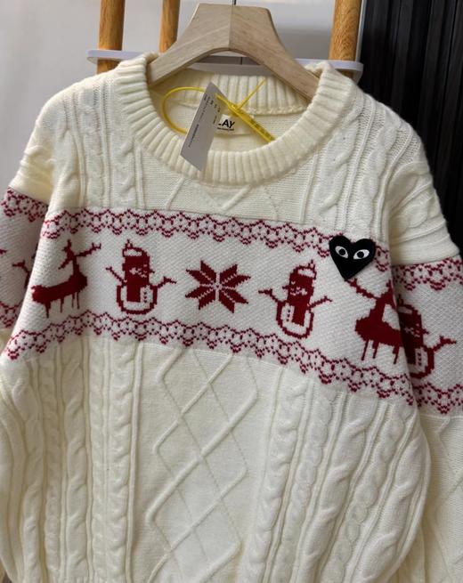 F020542复古圣诞风费尔岛提花毛衣针织衫 商品图12