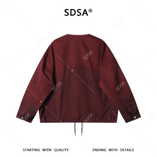 SDSA男装2026新款高贵轻奢潮牌时尚简约工装拉链圆领夹克外套百搭 商品图4