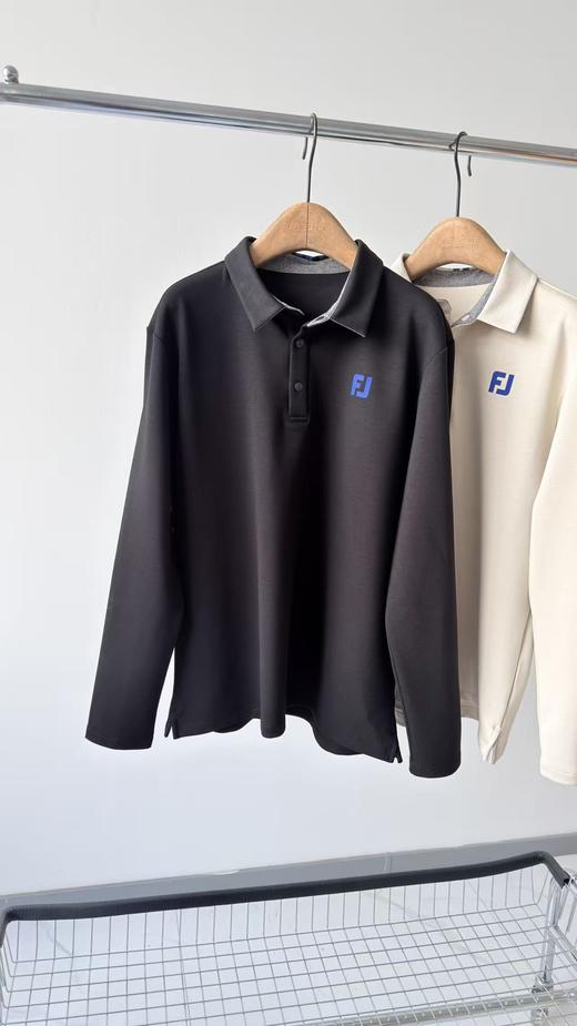 25冬款FJ家原单加绒男款POLO，韩国🇰🇷客供面料，超有质感，里面加绒，有厚度，面料挺括有质感，超级帅气的一款！胸前加后背立体印花撞色LOGO，领子配色设计，扣子有LOGO！推荐必入款！ 商品图1
